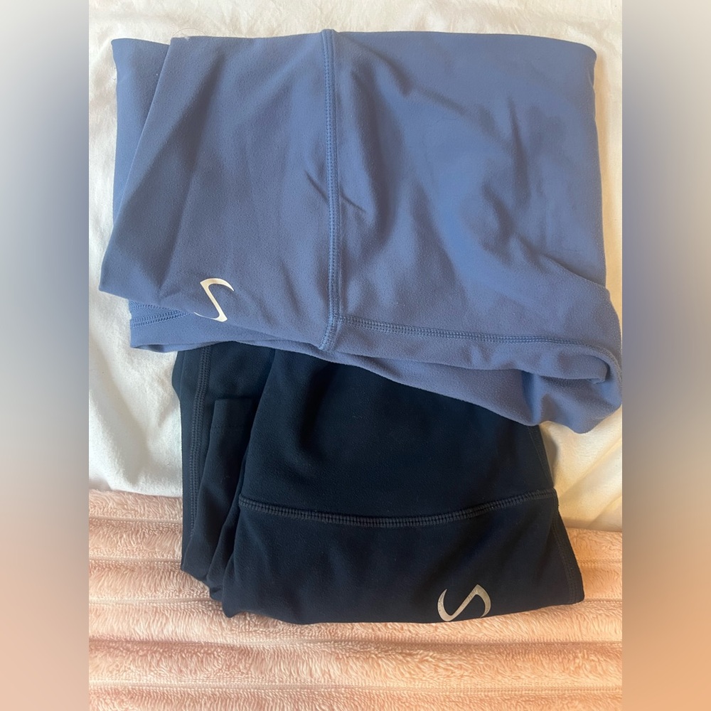 TLF Navy & Purple Leggings 7/8